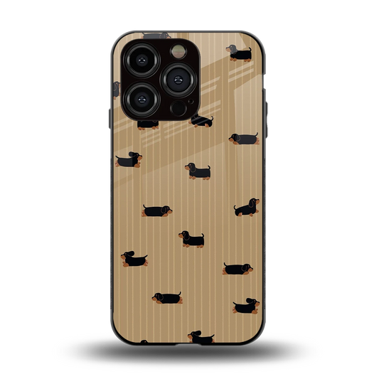 Dachshund back phone cover | glass case for iphone 13 pro
