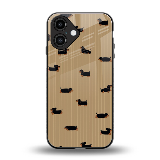 Dachshund Phone Case for Iphone 16 | Glass Case