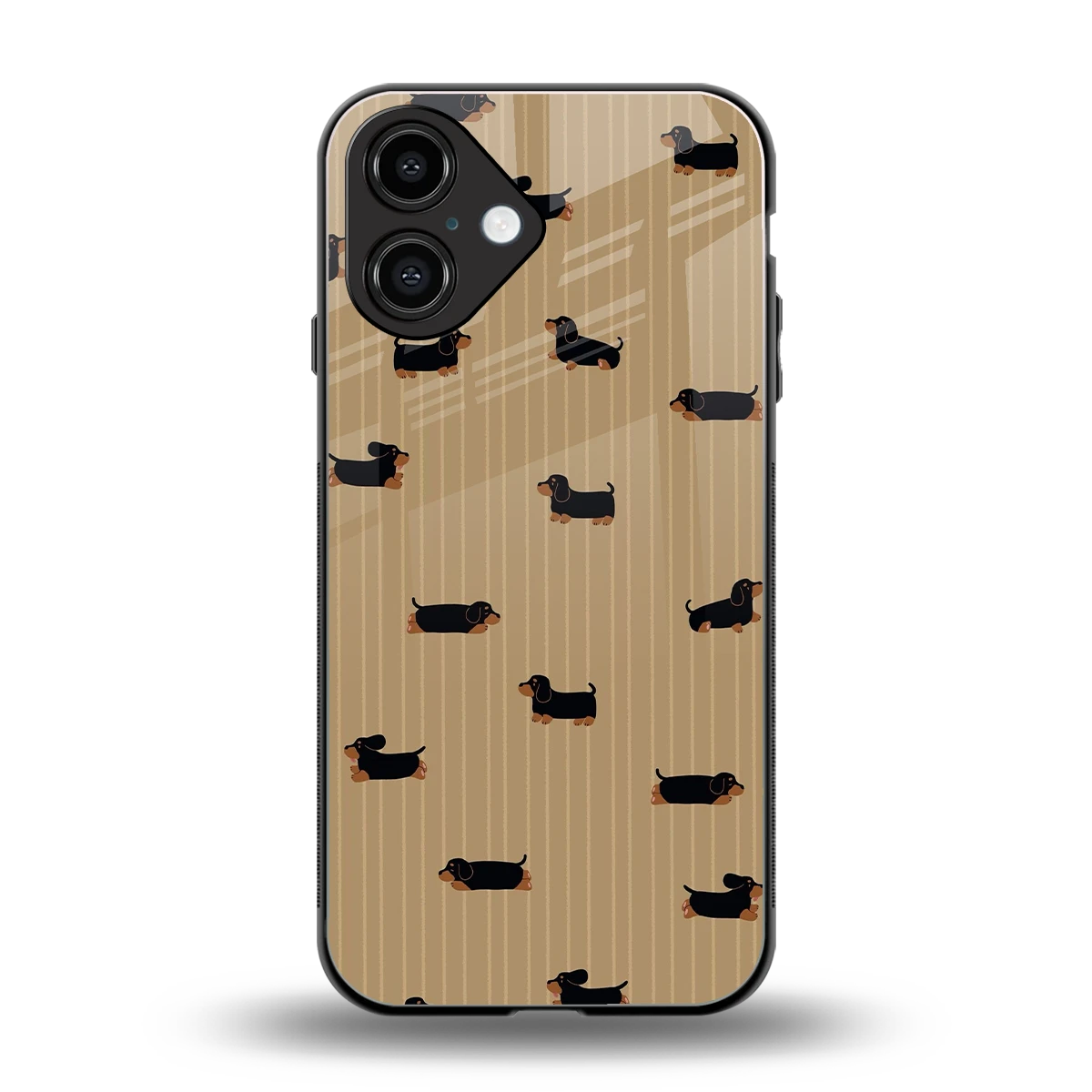 Dachshund back phone cover | glass case for iphone 16