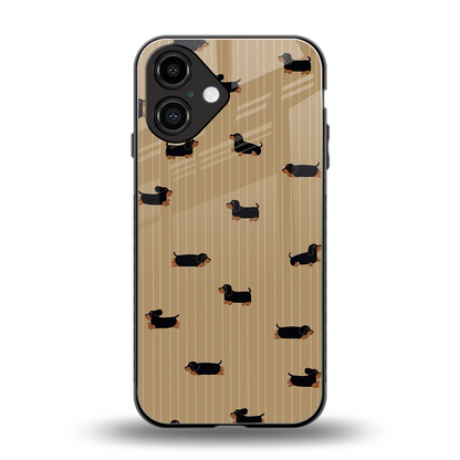 Dachshund back phone cover | glass case for iphone 16
