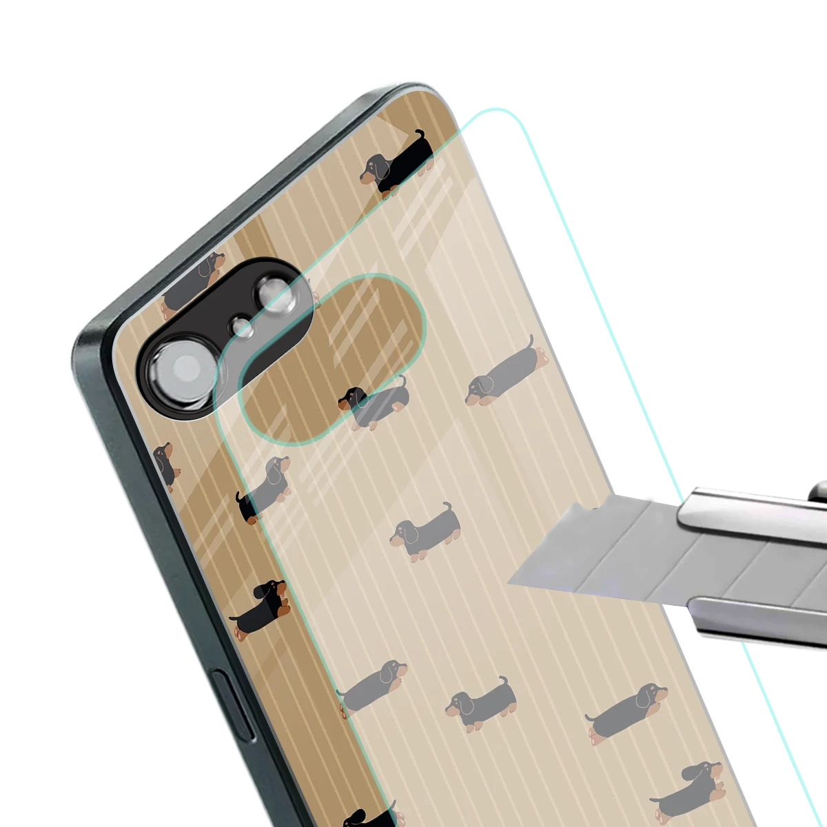 Dachshund stylish phone case for iphone 17e | glossy glass and slim fit