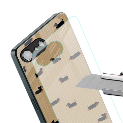 Dachshund stylish phone case for iphone 17e | glossy glass and slim fit