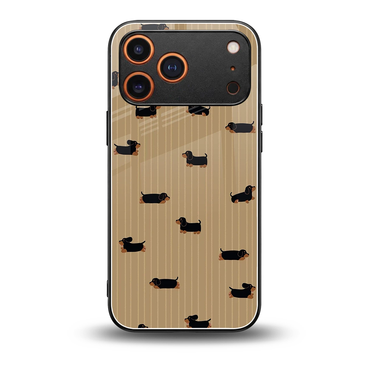 Dachshund back phone cover | glass case for iphone 17 pro