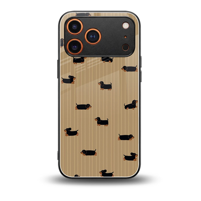 Dachshund back phone cover | glass case for iphone 17 pro