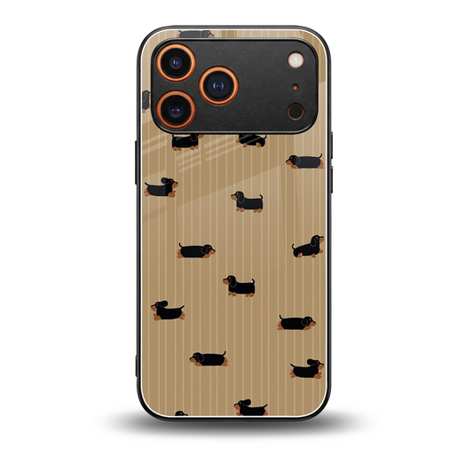 Dachshund back phone cover | glass case for iphone 17 pro max