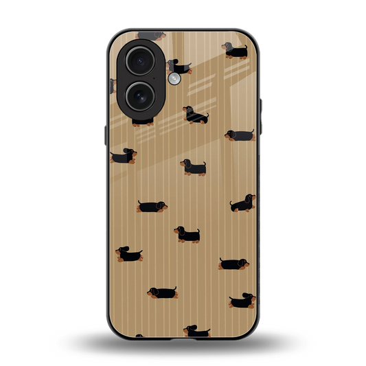 Dachshund back phone cover | glass case for iphone 17