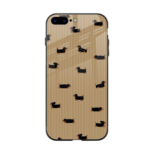 Dachshund back phone cover | glass case for iphone 7 plus