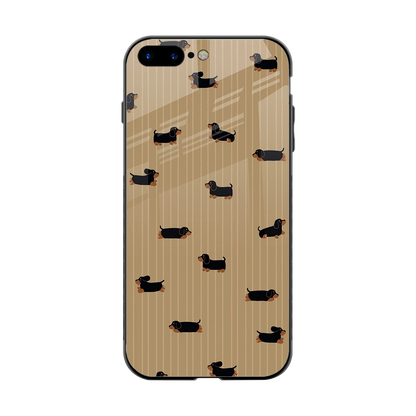 Dachshund back phone cover | glass case for iphone 8 plus