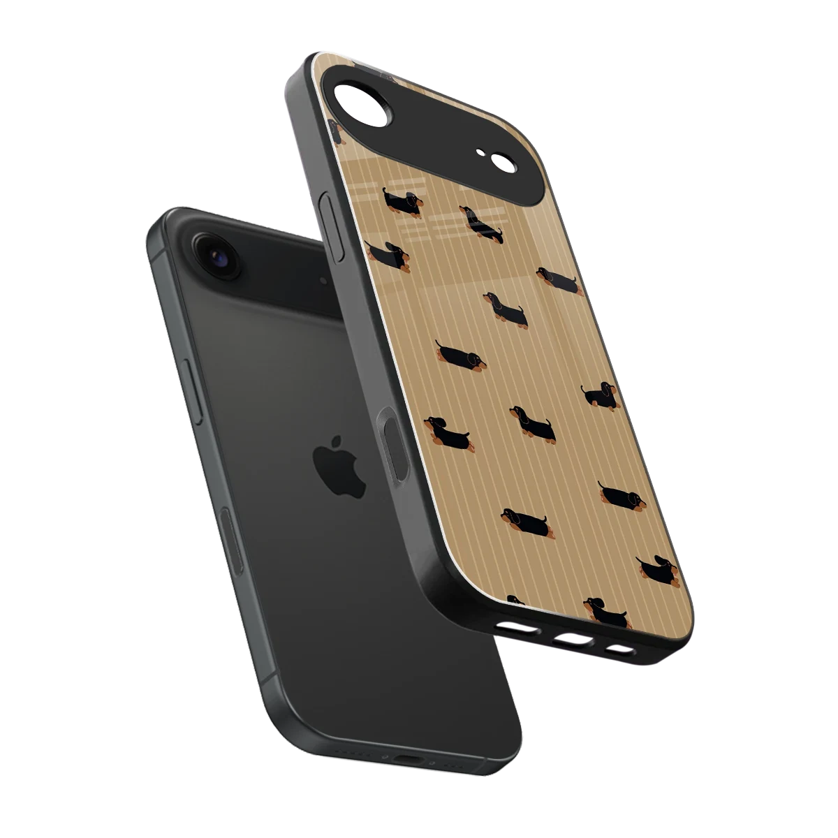Dachshund sleek iphone air cover with tempered glass back and TPU edges
