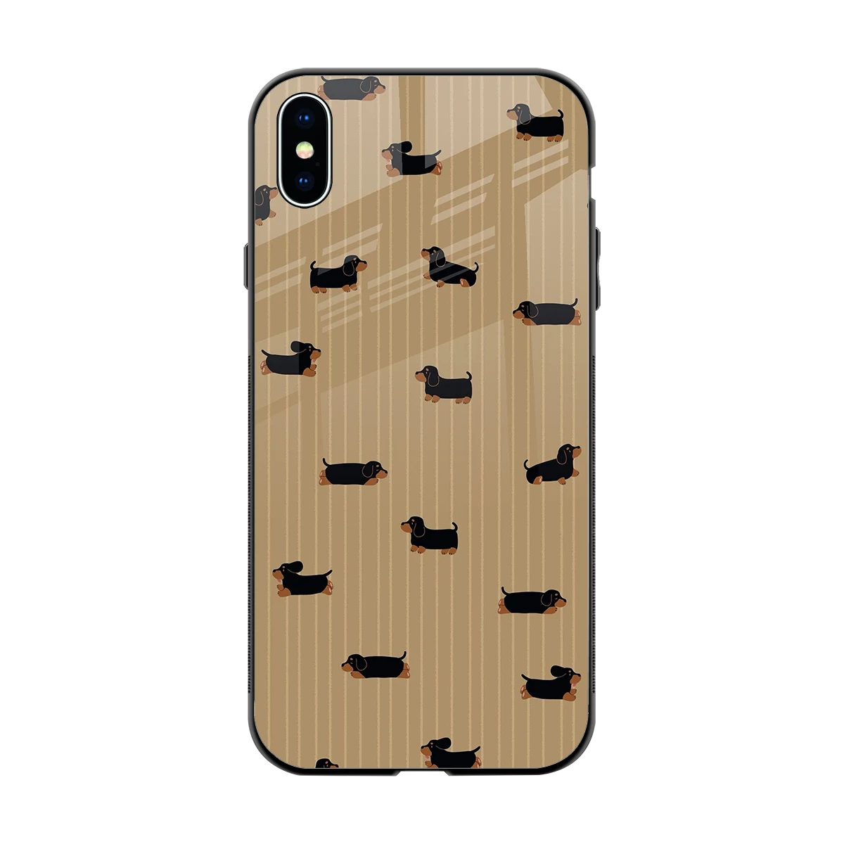 Dachshund back phone cover | glass case for iphone xs max