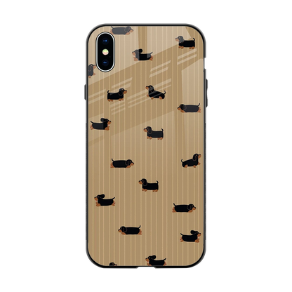 Dachshund back phone cover | glass case for iphone xs max