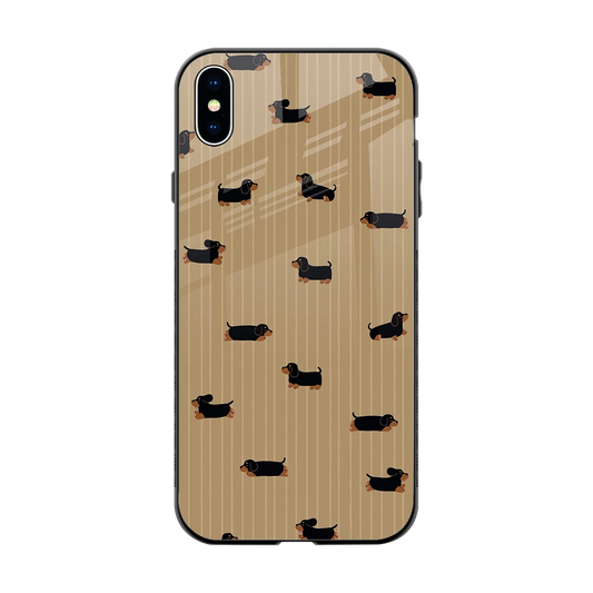 Dachshund back phone cover | glass case for iphone xs max