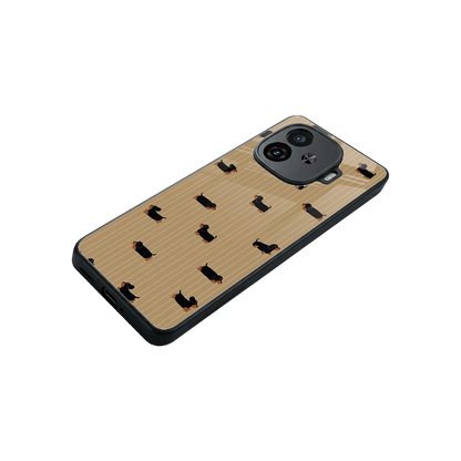 Dachshund stylish phone case for iqoo neo 10r 5g | glossy glass and slim fit