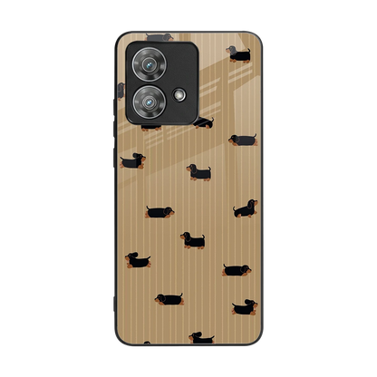 Dachshund back phone cover | glass case for motorola edge 40 neo 5g