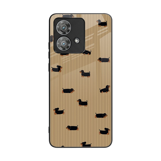 Dachshund back phone cover | glass case for motorola edge 40 neo 5g