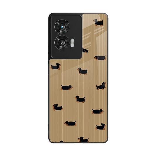 Dachshund back phone cover | glass case for motorola edge 50 fusion