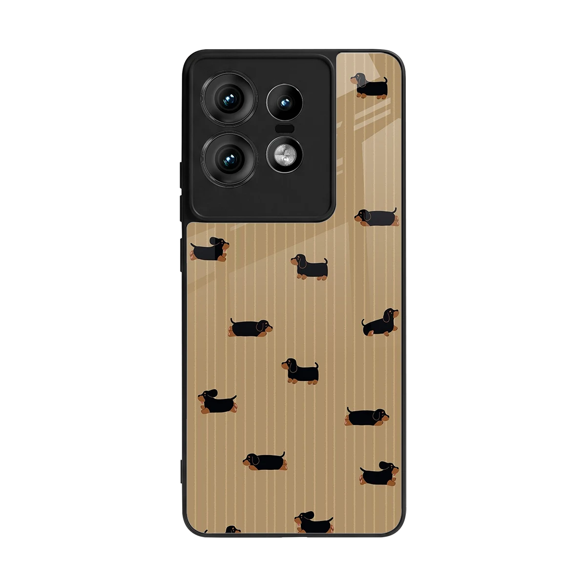 Dachshund back phone cover | glass case for motorola edge 50 pro