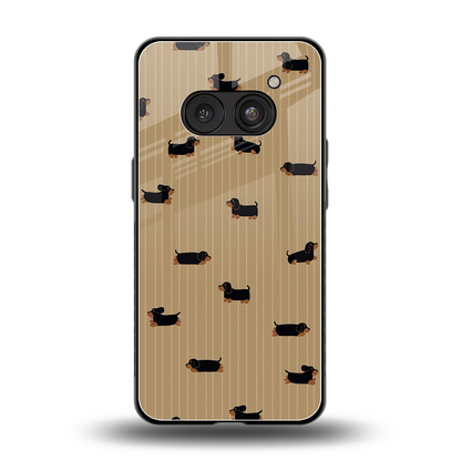 Dachshund back phone cover | glass case for nothing phone 2a plus