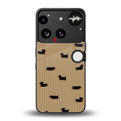 Dachshund back phone cover | glass case for nothing phone 3