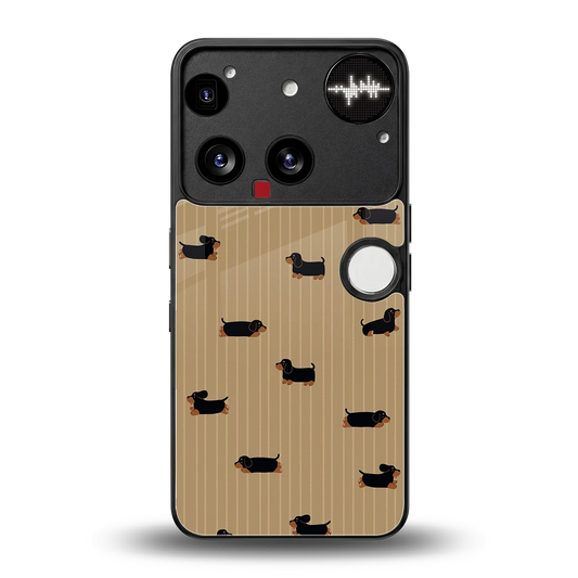 Dachshund back phone cover | glass case for nothing phone 3