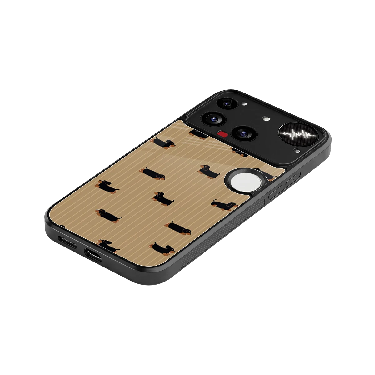 Dachshund stylish phone case for nothing phone 3 | glossy glass and slim fit