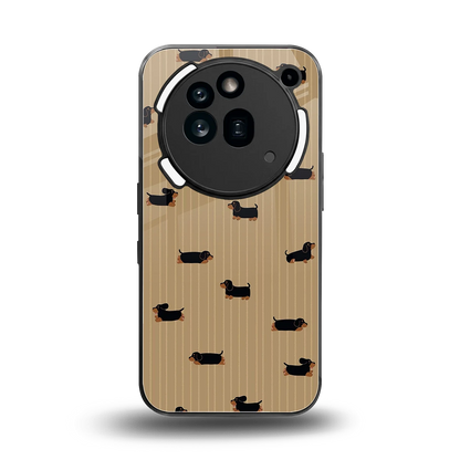 Dachshund back phone cover | glass case for nothing phone 3a pro