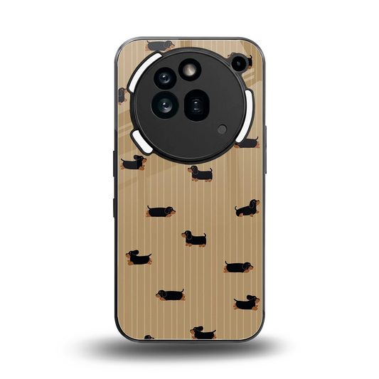 Dachshund back phone cover | glass case for nothing phone 3a pro