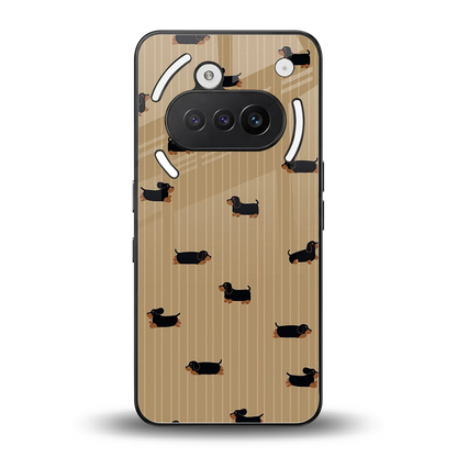 Dachshund back phone cover | glass case for nothing phone 3a