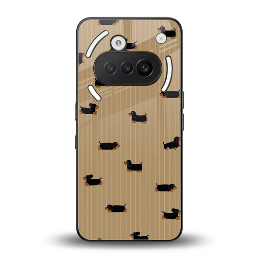 Dachshund back phone cover | glass case for nothing phone 3a