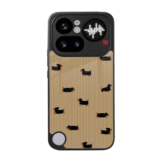 Dachshund back phone cover | glass case for nothing phone 4a pro