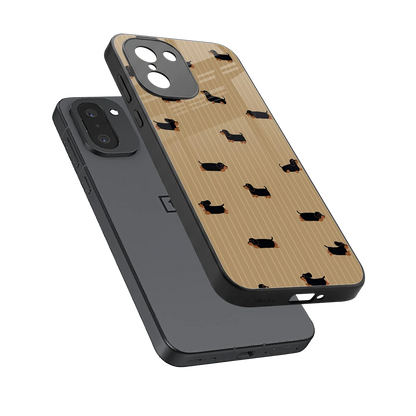 Dachshund sleek oneplus 15r cover with tempered glass back and TPU edges