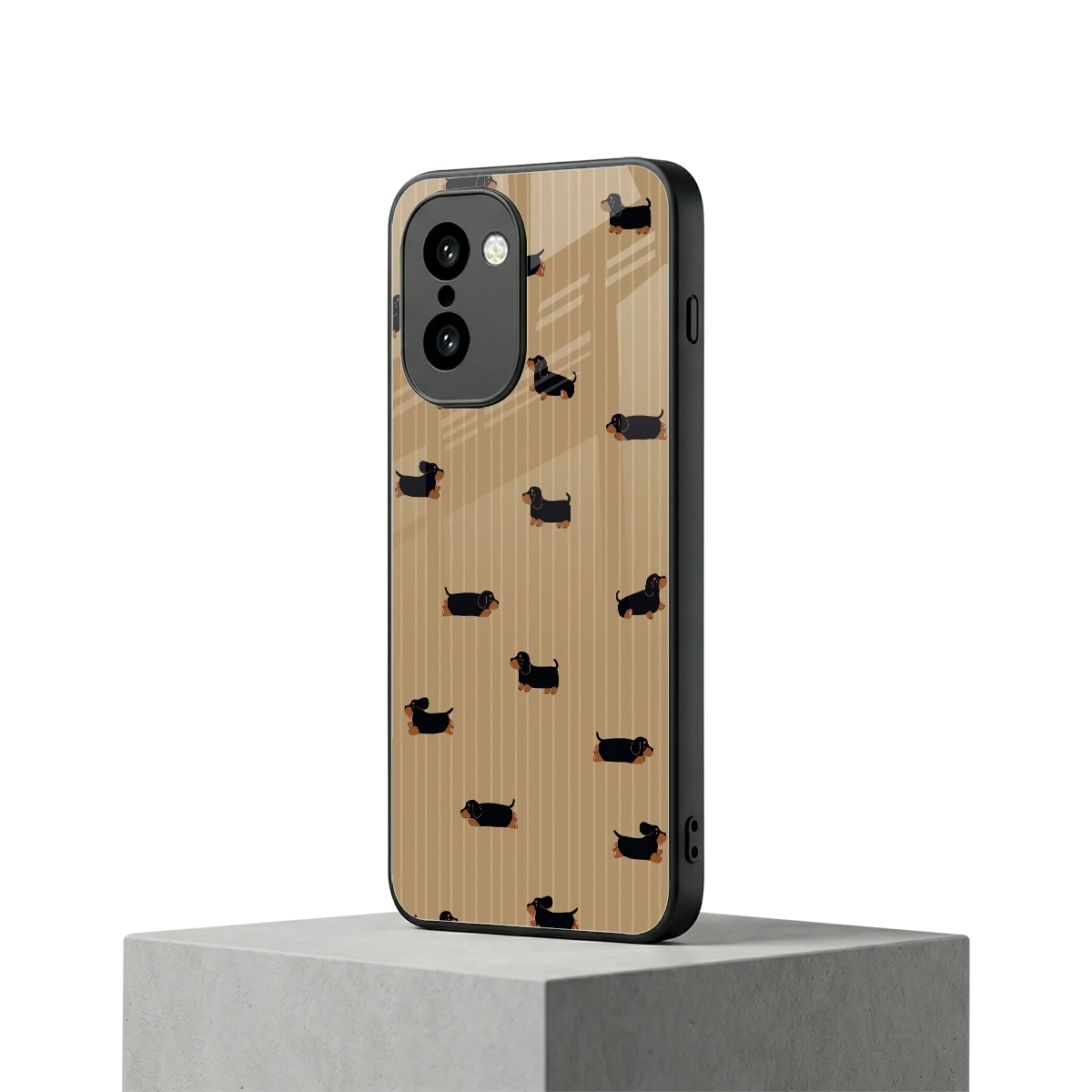 Dachshund oneplus 15r mobile cover | shockproof glass phone case