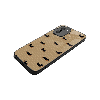 Dachshund stylish phone case for oneplus 15r | glossy glass and slim fit