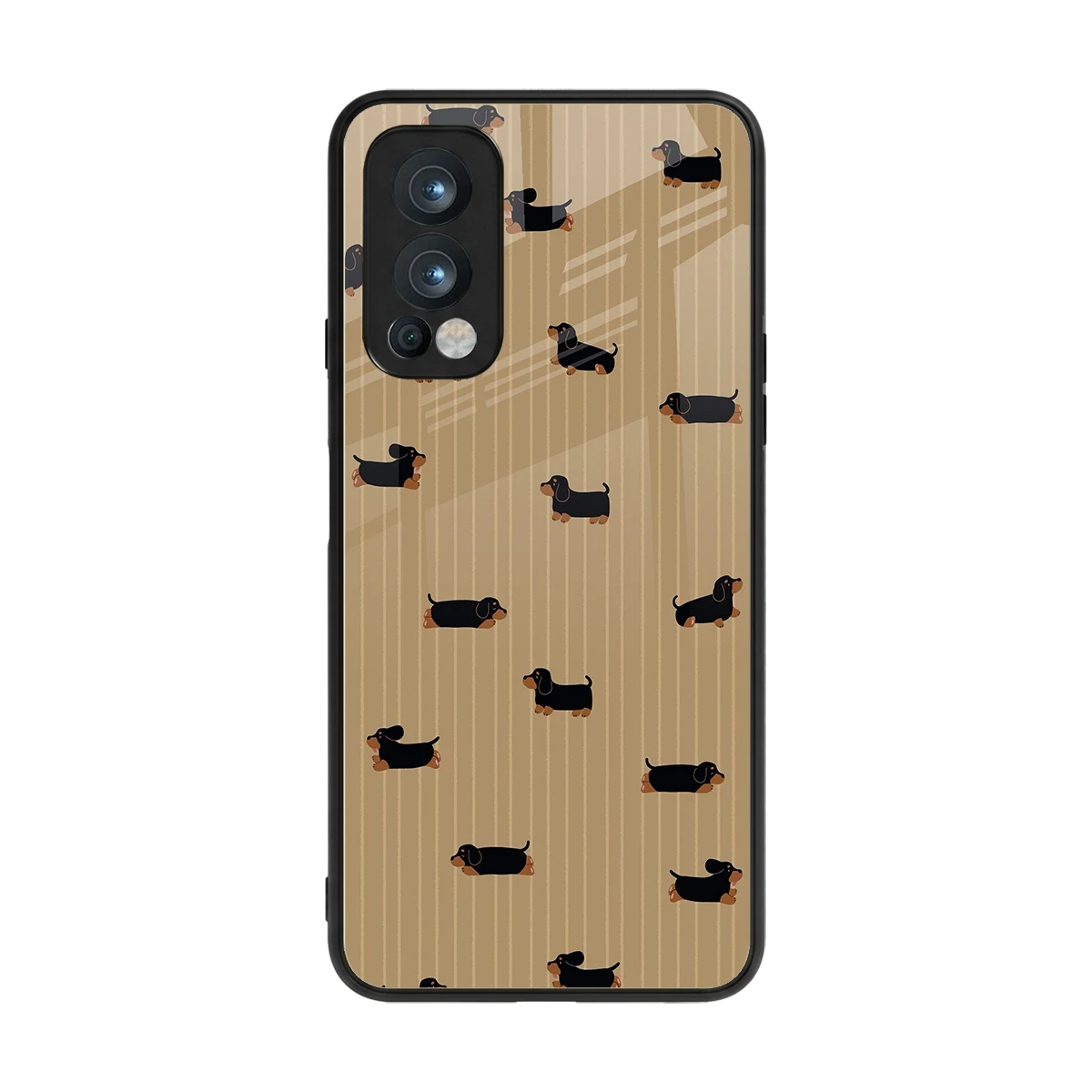 Dachshund back phone cover | glass case for oneplus nord 2