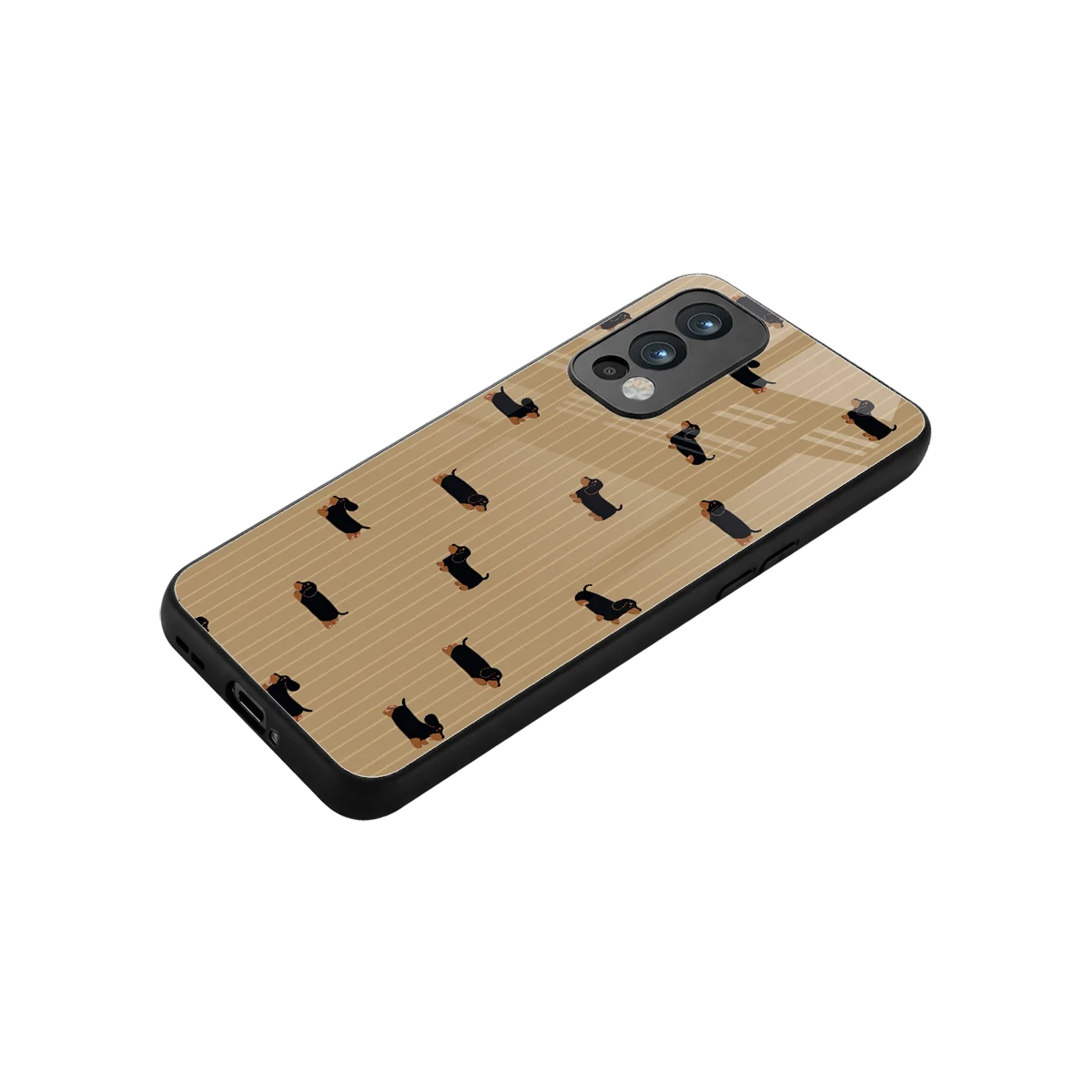 Dachshund stylish phone case for oneplus nord 2 | glossy glass and slim fit