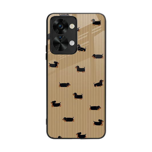 Dachshund back phone cover | glass case for oneplus nord 2t