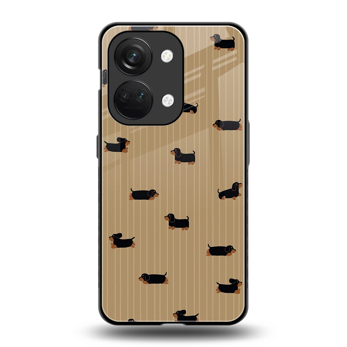 Dachshund back phone cover | glass case for oneplus nord 3