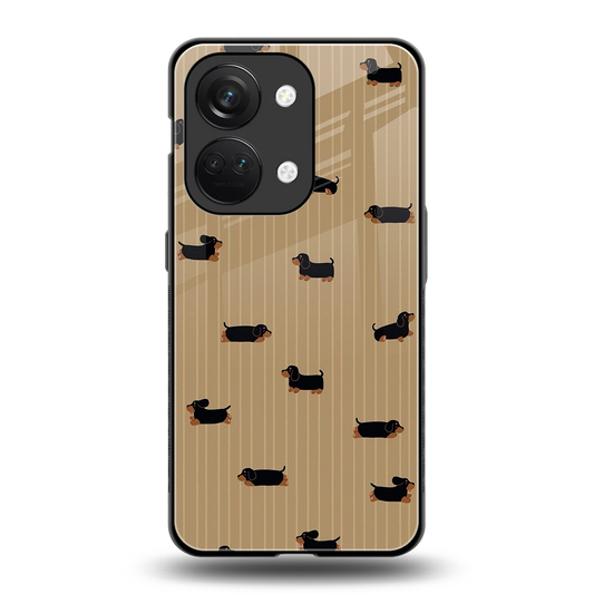 Dachshund back phone cover | glass case for oneplus nord 3