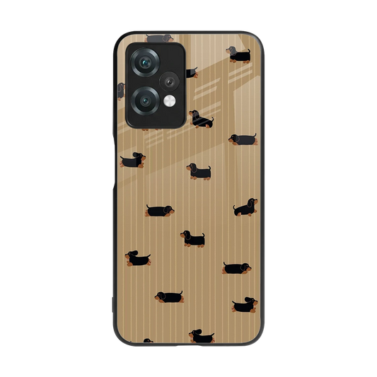 Dachshund back phone cover | glass case for oneplus nord ce 2 lite