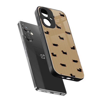 Dachshund sleek oneplus nord ce 3 cover with tempered glass back and TPU edges