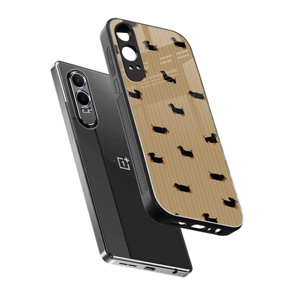 Dachshund sleek oneplus nord ce 4 lite cover with tempered glass back and TPU edges