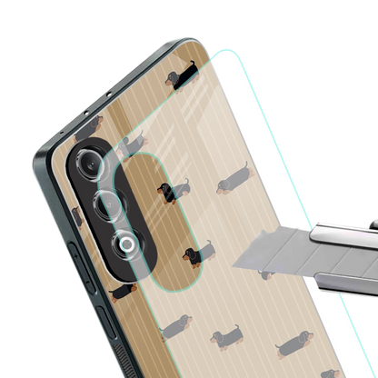 Dachshund stylish phone case for oneplus nord ce 4 | glossy glass and slim fit