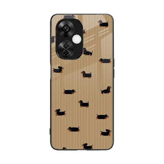Dachshund back phone cover | glass case for oneplus nord ce 3 lite