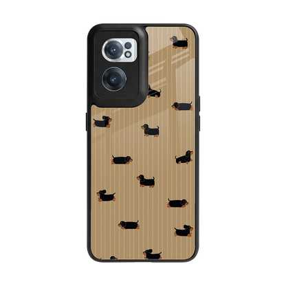 Dachshund back phone cover | glass case for oneplus nord ce 2