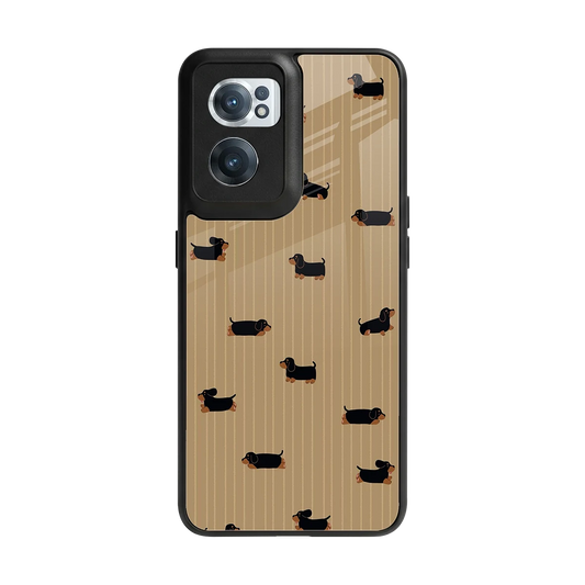 Dachshund back phone cover | glass case for oneplus nord ce 2