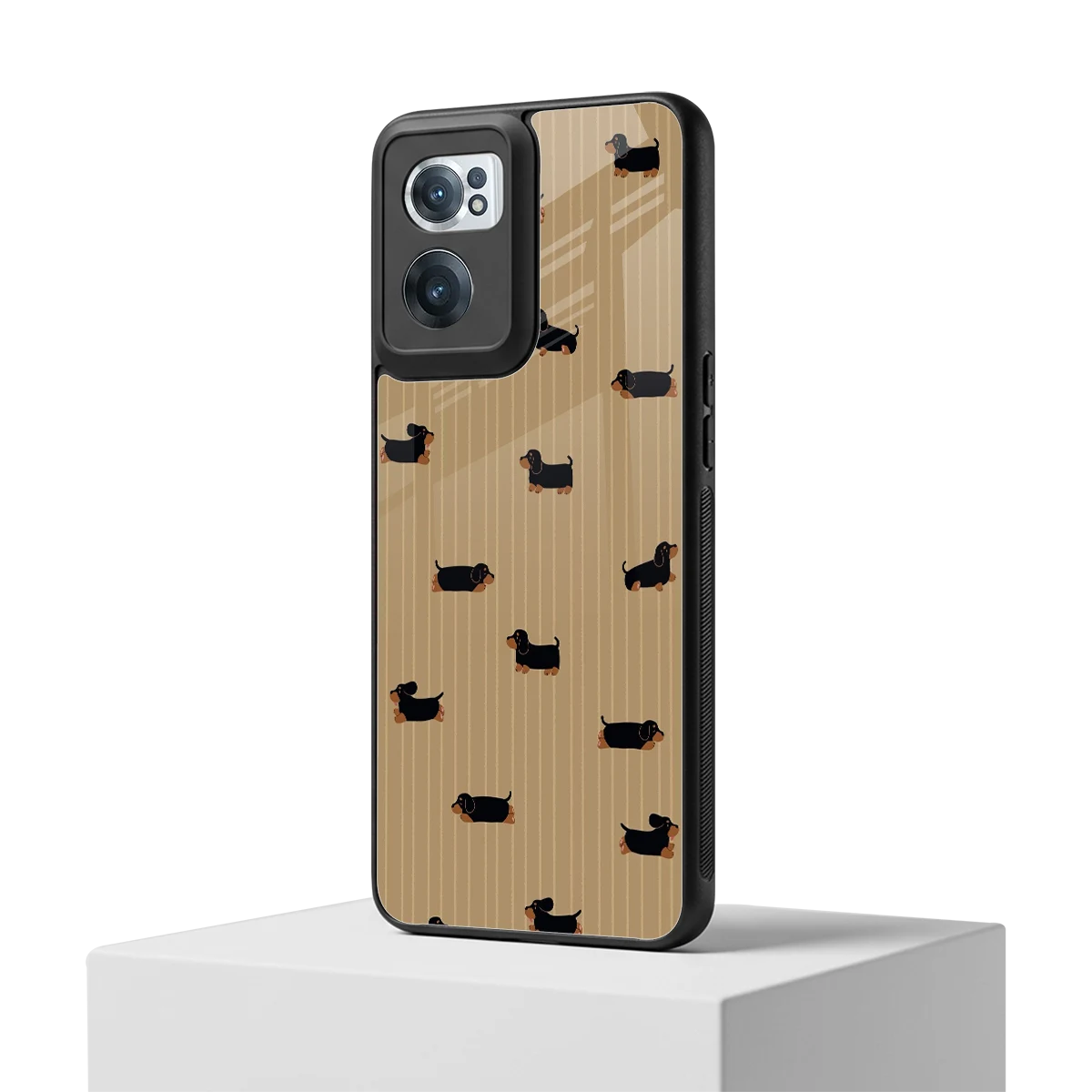 Dachshund oneplus nord ce 2 mobile cover | shockproof glass phone case