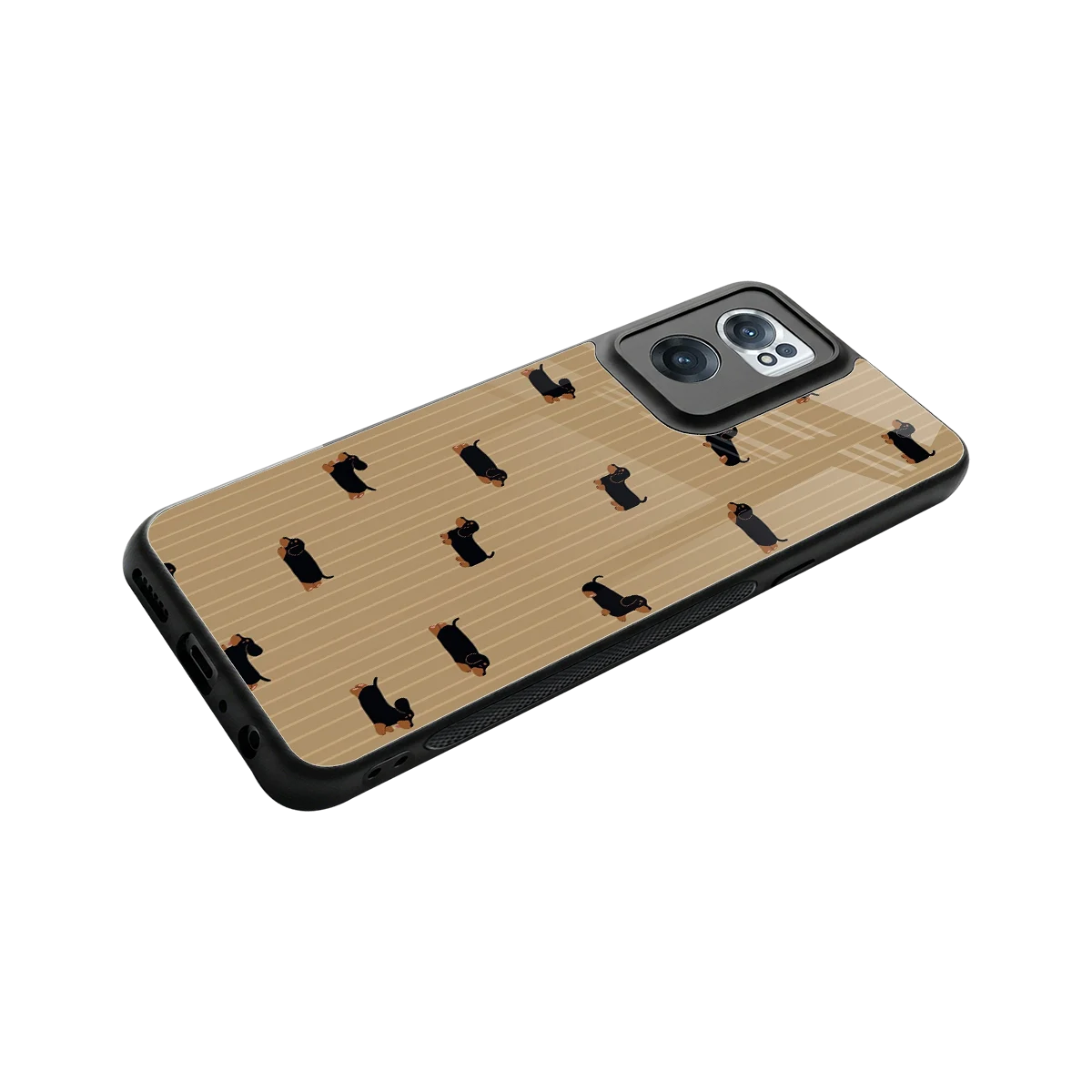 Dachshund stylish phone case for oneplus nord ce 2 | glossy glass and slim fit