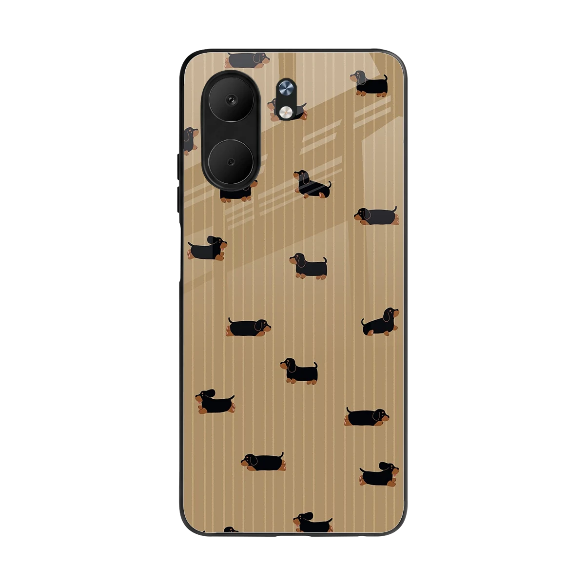 Dachshund back phone cover | glass case for oppo a5x 5g