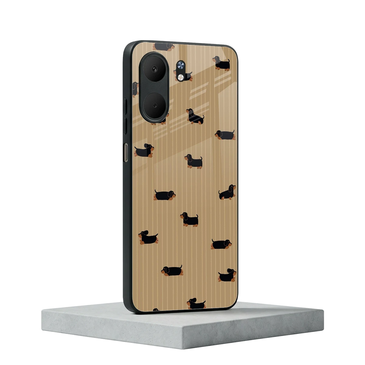 Dachshund oppo a5x 5g mobile cover | shockproof glass phone case
