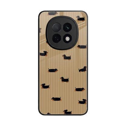 Dachshund back phone cover | glass case for oppo f29 pro 5g
